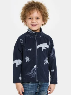 Didriksons Monte Fleecetrøje, Winter Ocean Blue