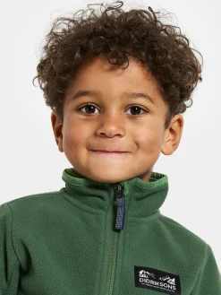 Didriksons Muskot  Vindtæt Vindtæt Fleecetrøje, Pine Green