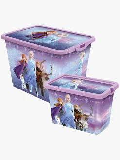 Disney Frozen Opbevaringskasser Sæt 23l & 7l, Lilla