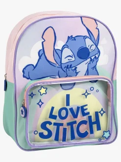 Disney Lilo & Stitch Rygsæk, Lyserød/Grøn