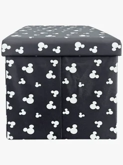 Disney Mickey Mouse Puf med Opbevaring, Grå