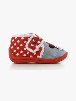 Disney Minnie Mouse Hjemmesko, Red/Light Grey