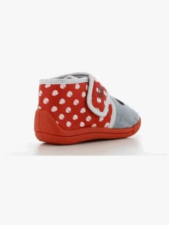 Disney Minnie Mouse Hjemmesko, Red/Light Grey