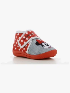 Disney Minnie Mouse Hjemmesko, Red/Light Grey