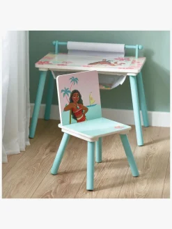 Disney Vaiana Skrivebord med Stol, Blå