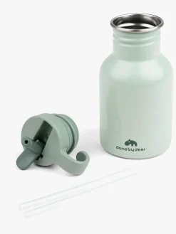 Done By Deer Croco Metalflaske, Green