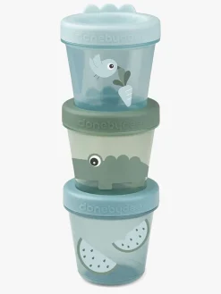 Done By Deer Croco Snack Boxes 3-pak, Grøn