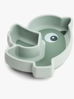 Done By Deer Stick & Stay Silikonetallerken Birdee, Green