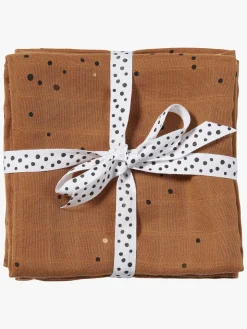 Done By Deer Stofble Dreamy Dots 120x120 2-pak, Mustard