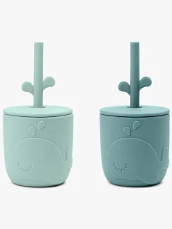 Done By Deer Wally Sugerørskrus 2-pak, Blue