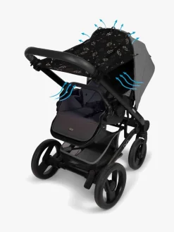 Dooky Universal Solkaleche, Romantic Leaves Black