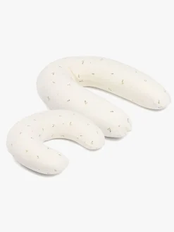 Doomoo  Amme- & Graviditetspude 2-i-1, Quilt Creme Blomma