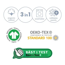 Doomoo  Amme- & Graviditetspude Buddy, Melerad Sand