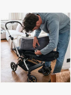 Doomoo Babynest/lift 3-i-1, Grå