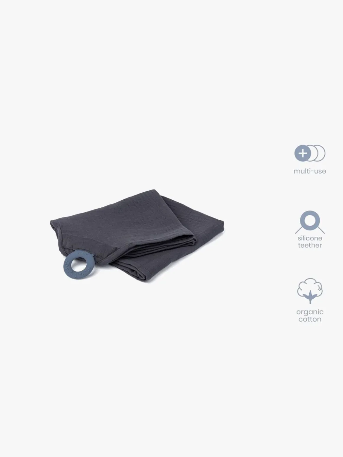 Doomoo Nusseklud med Bidering, Grå