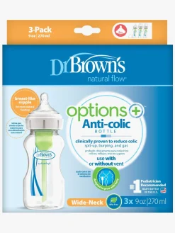 Dr. Brown's Options+ Bred Hals Sutteflaske 270 ml 3-pak