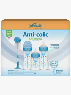 Dr. Brown's Wide Neck Options+ Gavesæt, Blå