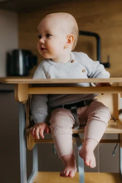 Duck Woodworks 3-i-1 Sammenklappeligt Læringstårn med Højstol, Grå