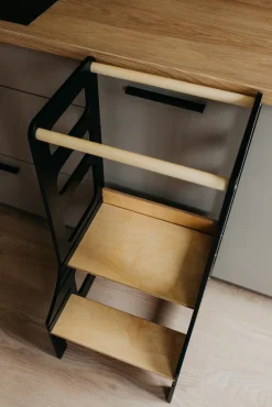 Duck Woodworks Justerbart Læringstårn, Sort