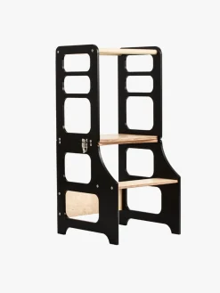 Duck Woodworks Sammenklappeligt Læringstårn, Sort