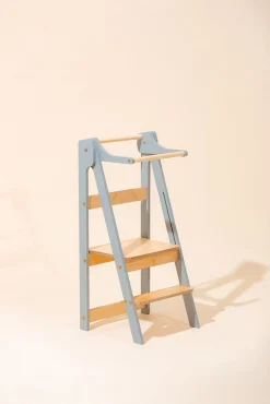 Duck Woodworks Sammenklappeligt Læringstårn, Grå