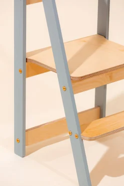 Duck Woodworks Sammenklappeligt Læringstårn, Grå