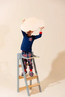 Duck Woodworks Sammenklappeligt Læringstårn, Grå