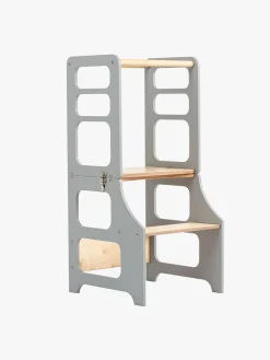 Duck Woodworks Sammenklappeligt Læringstårn, Grå