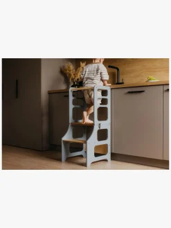 Duck Woodworks Sammenklappeligt Læringstårn, Grå