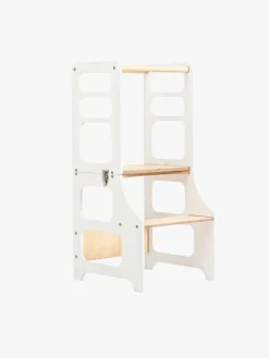 Duck Woodworks Sammenklappeligt Læringstårn, Hvid