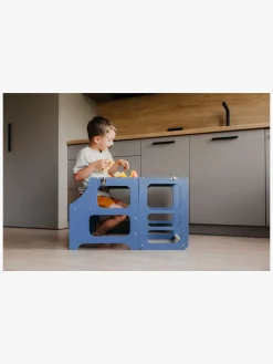 Duck Woodworks Sammenklappeligt Læringstårn, Blå