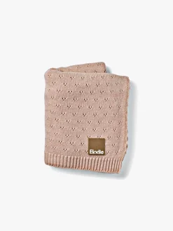 Elodie  Pointelle-strikket Tæppe 100x75, Blushing Pink