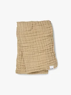 Elodie  Rynket Tæppe 120x120, Pure Khaki