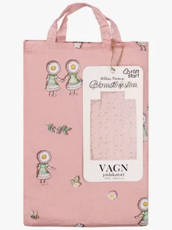 Elsa Beskow Blomsterfesten Sengesæt 70 x 80 Tremmeseng, Pink