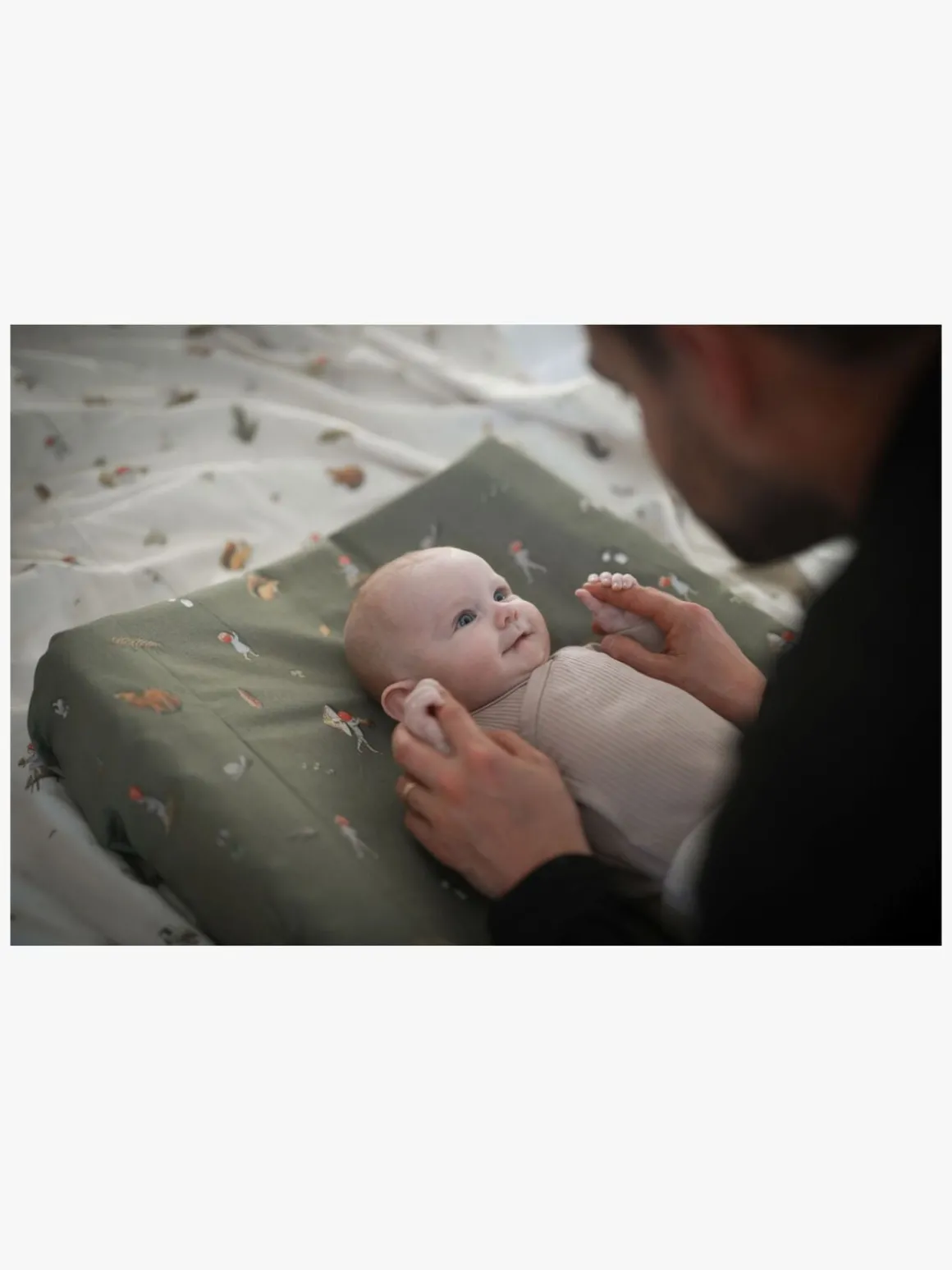 Elsa Beskow Julemandens børn Puslepude, Grøn