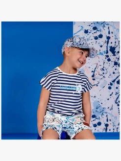 Emil fra Lønneberg Hujedamej T-shirt, Blue/White