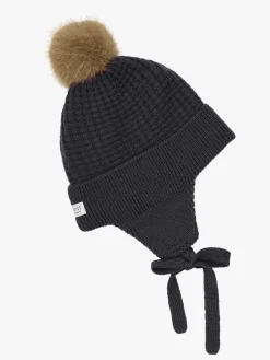 EN FANT Hue Uldblanding Baby med Kunstpels, Ebony