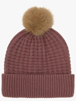 EN FANT Hue Uldblanding med Kunstpels, Rose Taupe