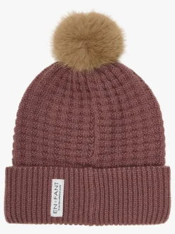 EN FANT Hue Uldblanding med Kunstpels, Rose Taupe