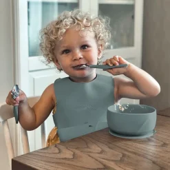 Everyday Baby Skål Silikone, Grøn