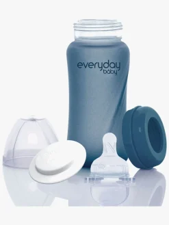 Everyday Baby Varmeindikator Sutteflaske Glas 240 ml Blåbær