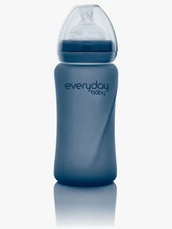 Everyday Baby Varmeindikator Sutteflaske Glas 240 ml Blåbær