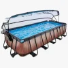 EXIT Pool med Kuppel 540x250x100 cm, Træ
