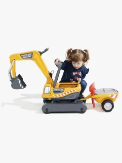 Falk Ride-on-gravemaskine Super Builder inkl. Anhænger, Gul