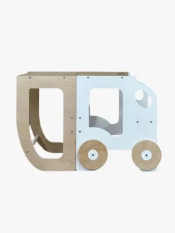 Family-scl Bil Læringstårn, Hvid/Natur