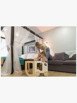 Family-scl Bil Læringstårn, Hvid/Natur