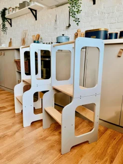 Family-scl 4-i-1 Læringstårn, Grå