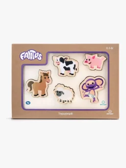 Fantorangen Fantus Træpuslespil Dyr 5 Brikker