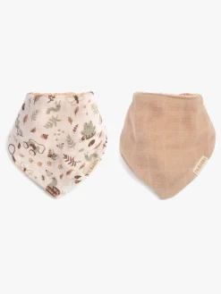 FILIBABBA Bandana Savlemække 2-pak, Little Wonders/Warm Grey