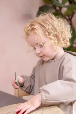 FILIBABBA  Langærmet Hagesmæk, Warm Grey